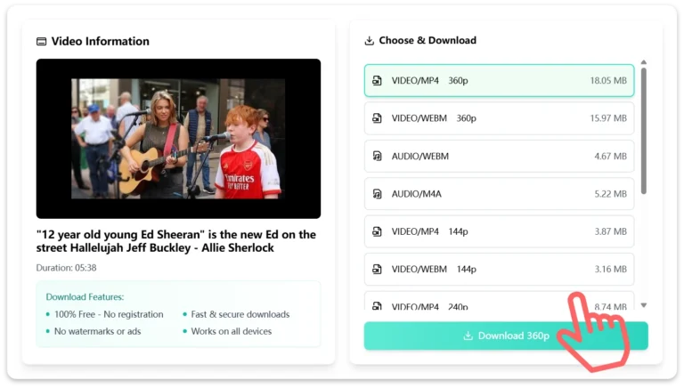 Step 3: Download the Video