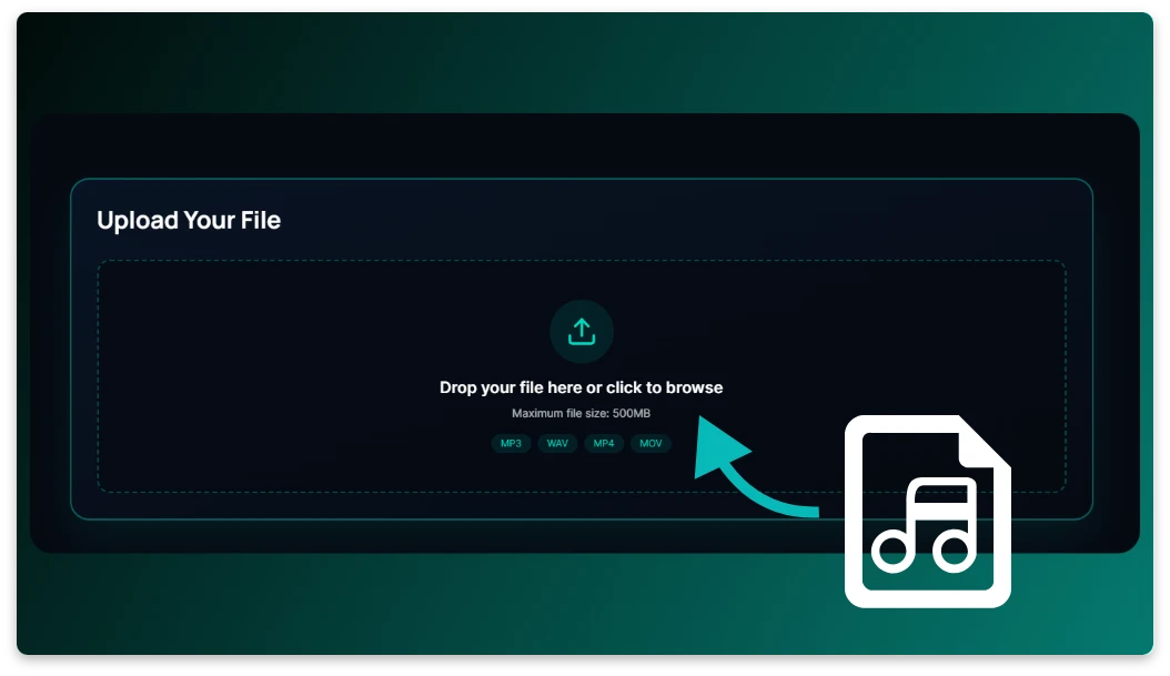 Step 1: Upload Your Audio File